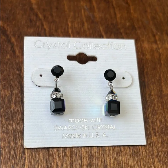 NWT Swarovski Multicolor Crystal Earrings - Picture 2 of 3